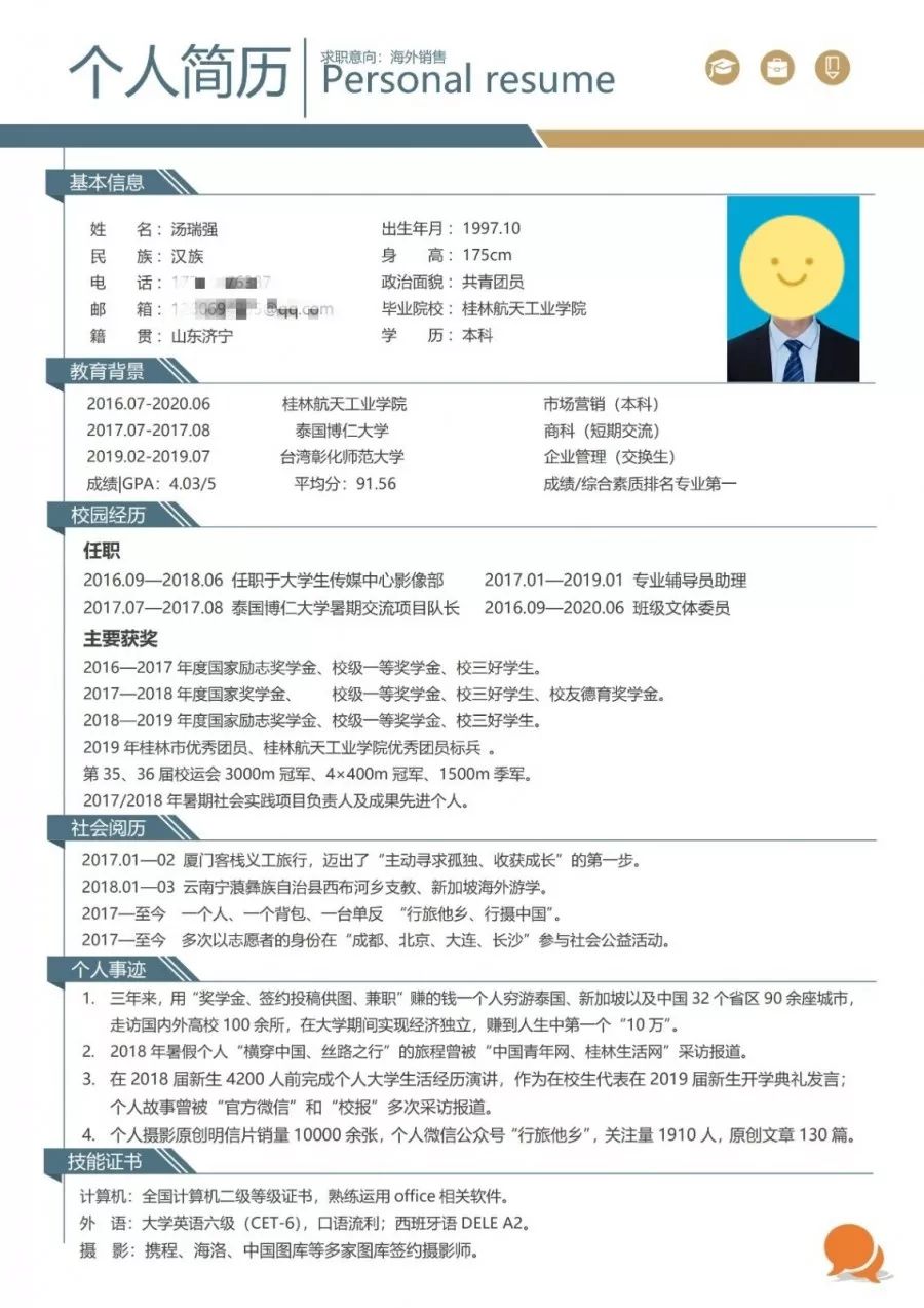 分享干货手把手教你写优秀简历,简历大赛该怎样制作简历更合适