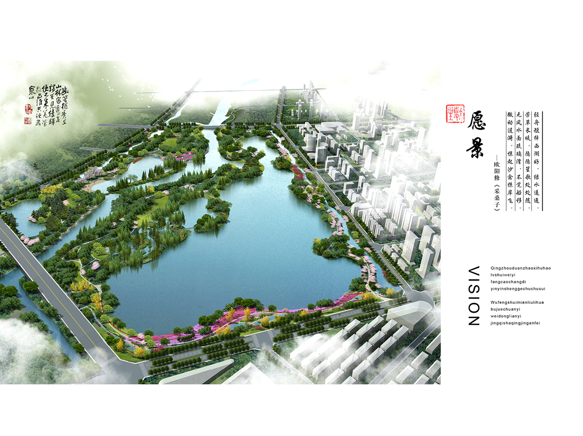 绿色滨河新城,滨河新城滨水