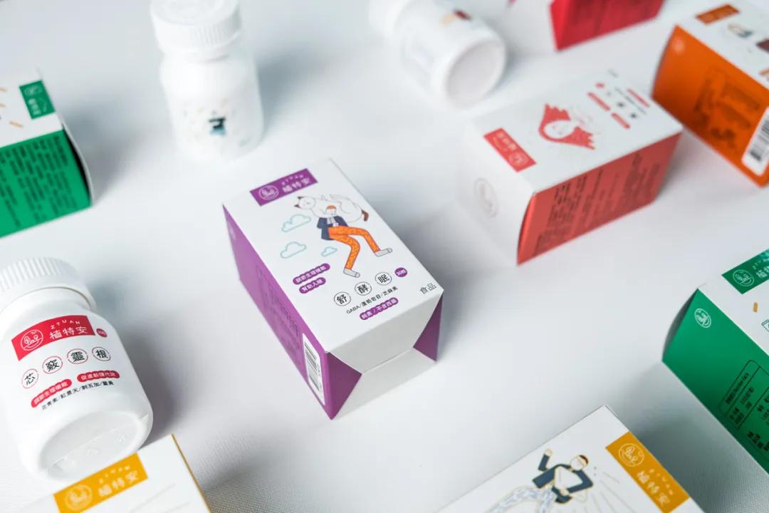 养生保健套盒设计,保健品延缓衰老的包装设计