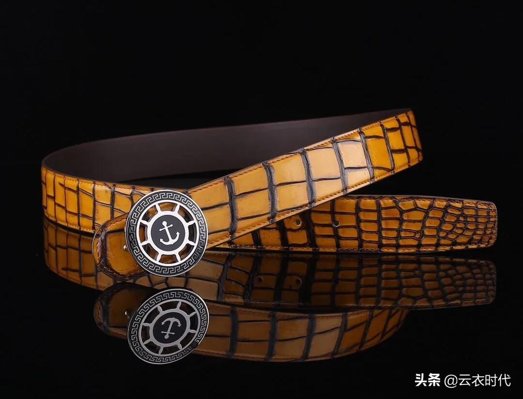 男士时尚简约双扣腰带,腰带男简约潮流时尚