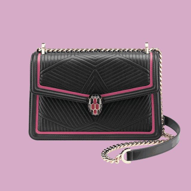 宝格丽bvlgari白色包,宝格丽带钻包包必买经典款