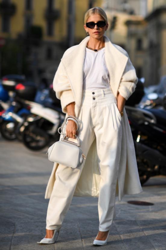 秋冬高级感穿搭淡粉色,奶油色系可爱的穿搭