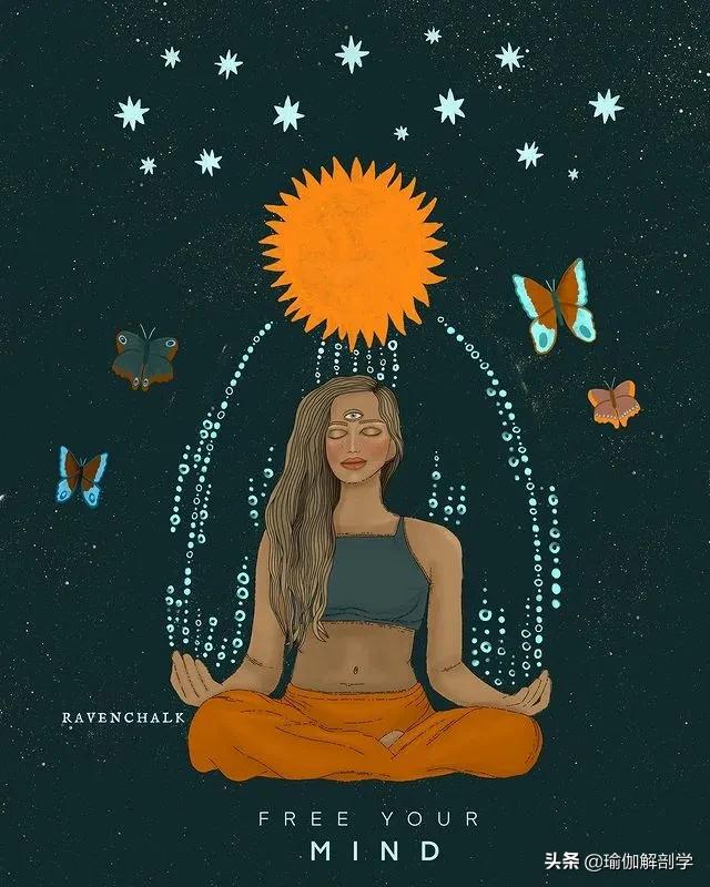 ins瑜伽漫画图片,瑜伽小人唯美漫画