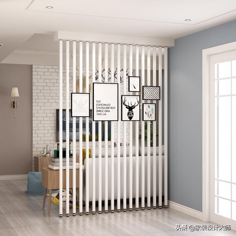 简单大气实用客厅鞋柜屏风,屏风带鞋柜效果图大全2023款