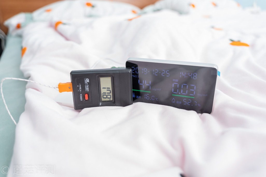 替你守护冬日里最后一抹温暖、日本Srue双人四温区电热毯