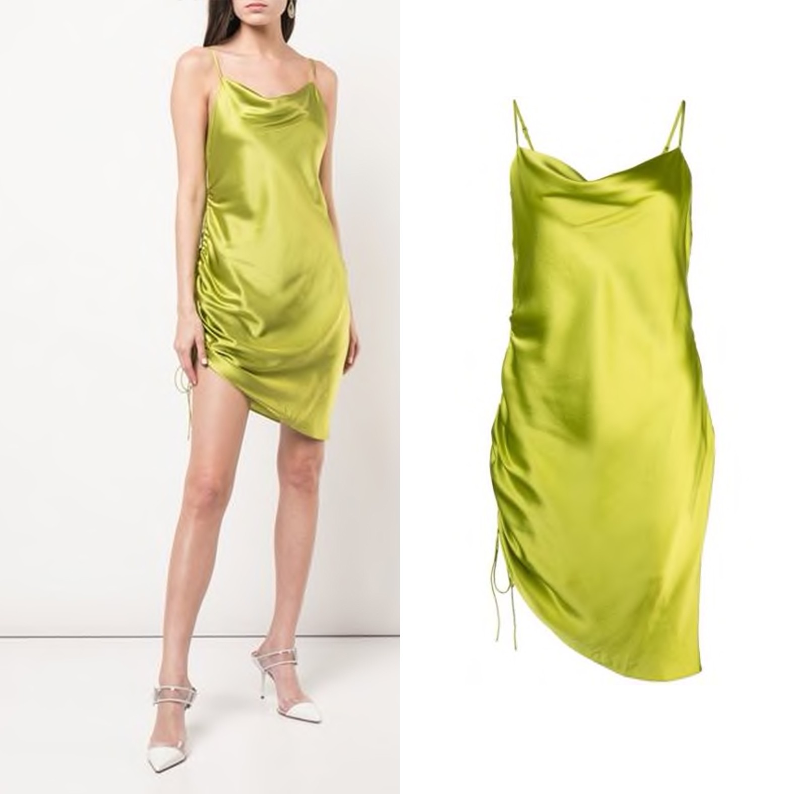 泫雅夏日必备,泫雅牛油果绿色毛衣