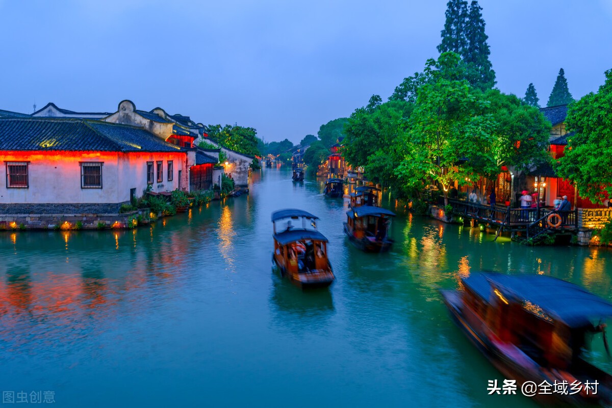完整的江南六大古镇之一西塘,江南六大古镇之一乌镇江南水乡