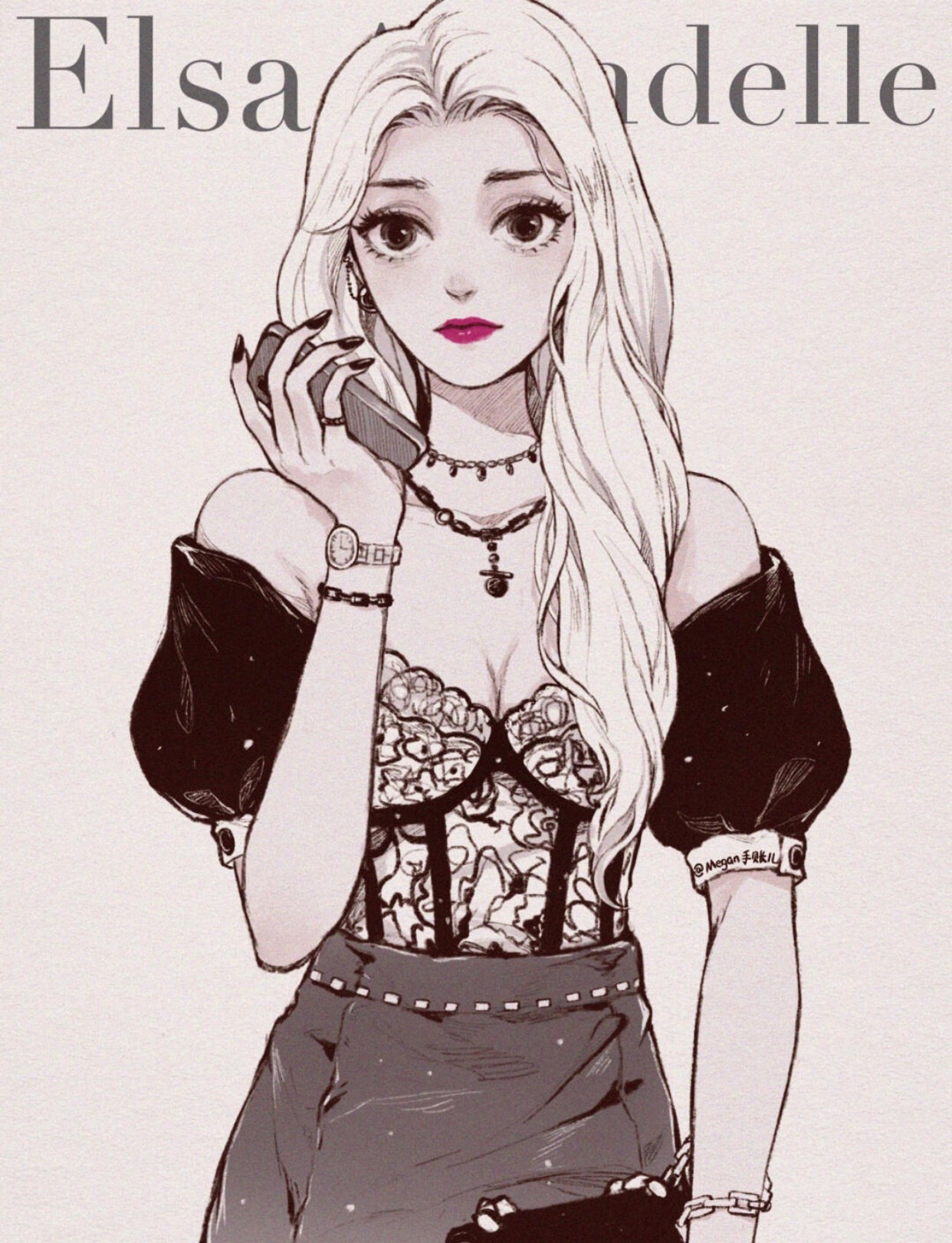 迪士尼长发公主素描画,迪士尼素描画米奇