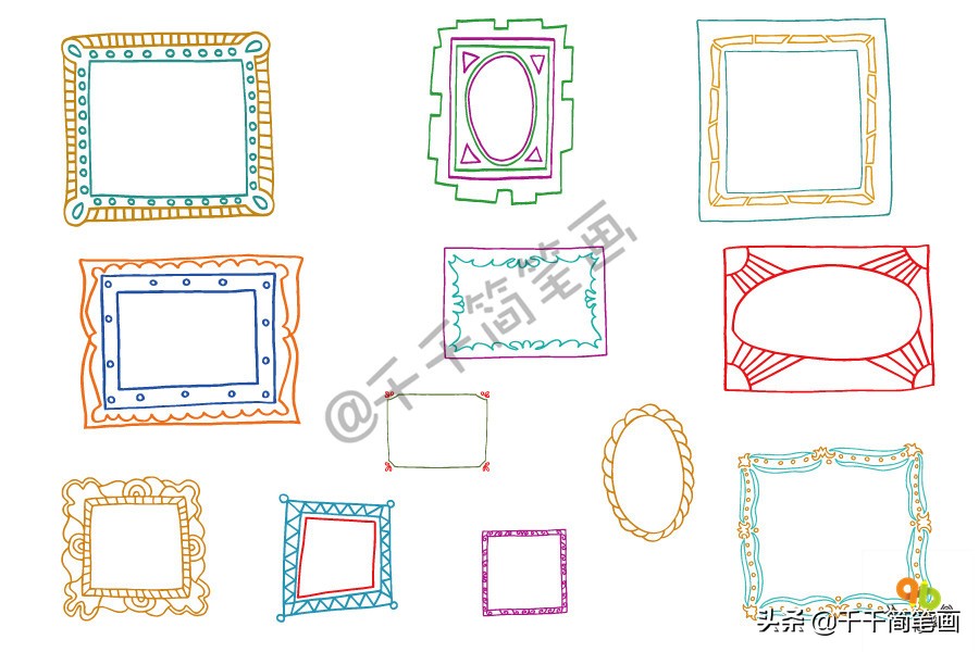 数学手抄报花边边框怎么画,好看的手抄报边框花边