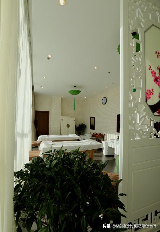 50平米禅意中医养生馆设计图,中医养生理疗会所设计