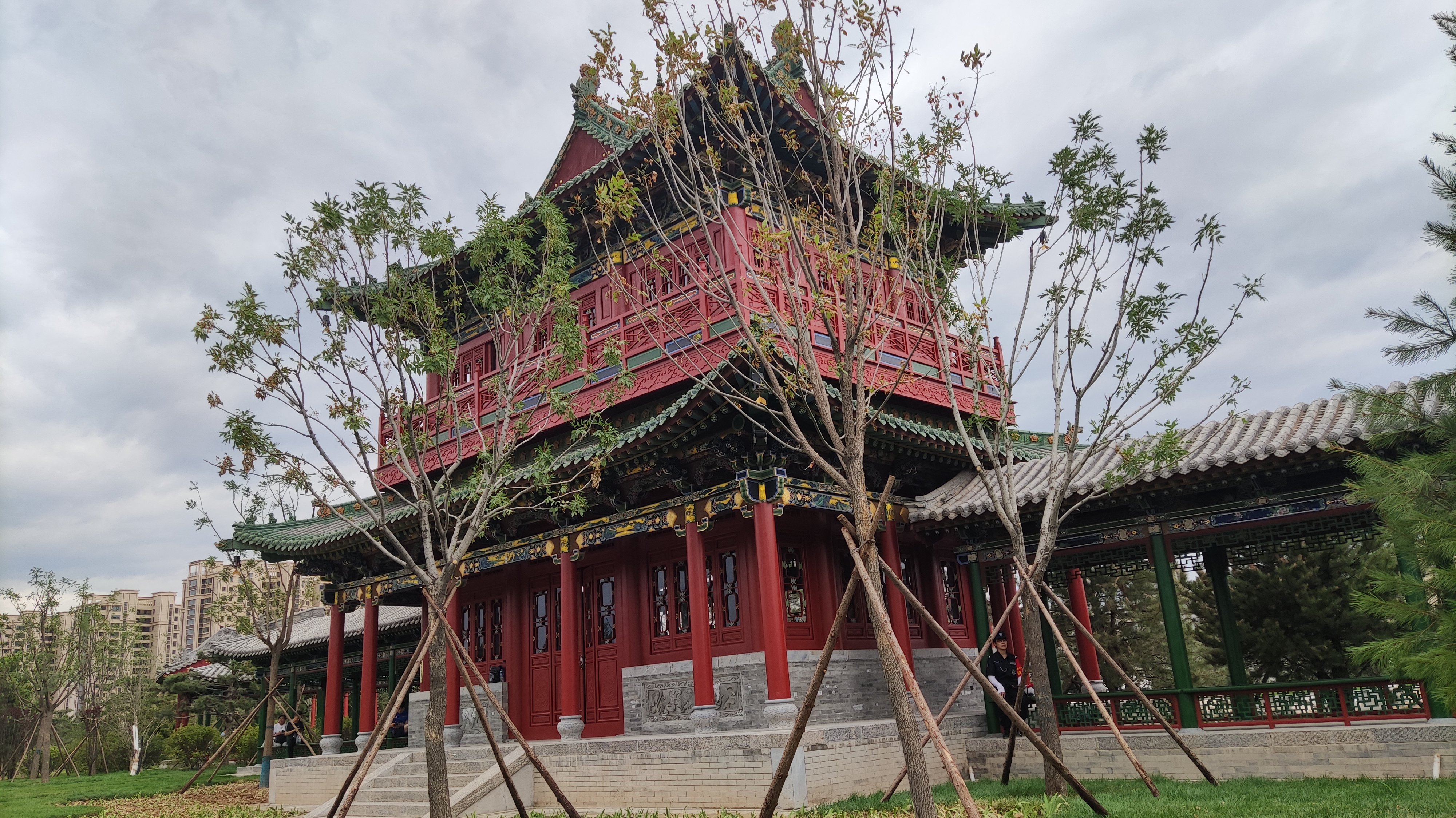 太原双塔公园游览图,太原双塔附近玩的地方