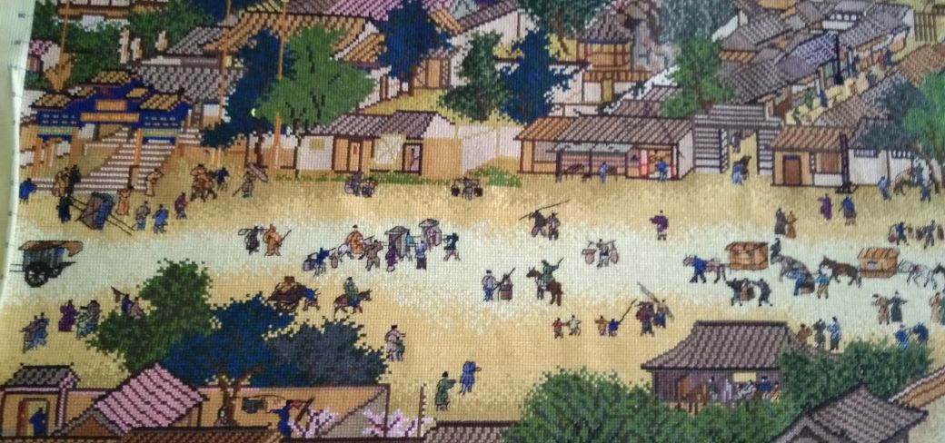 100万清明上河图十字绣,世界名画十字绣系列