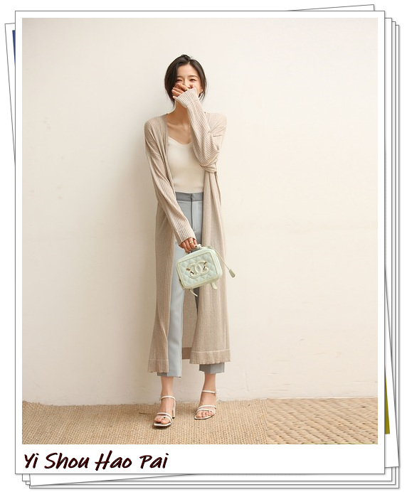 长袖开衫镂空针织衫怎么搭配,夏季绿色短袖开衫针织衫怎么搭配