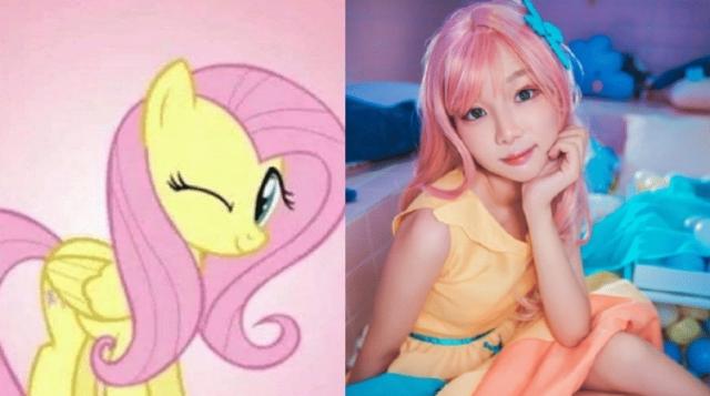 彩虹小马cos珍奇,彩虹小马变成动漫美少女