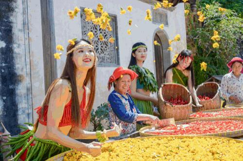 婺源篁岭晒秋节开幕式,篁岭第八届晒秋节