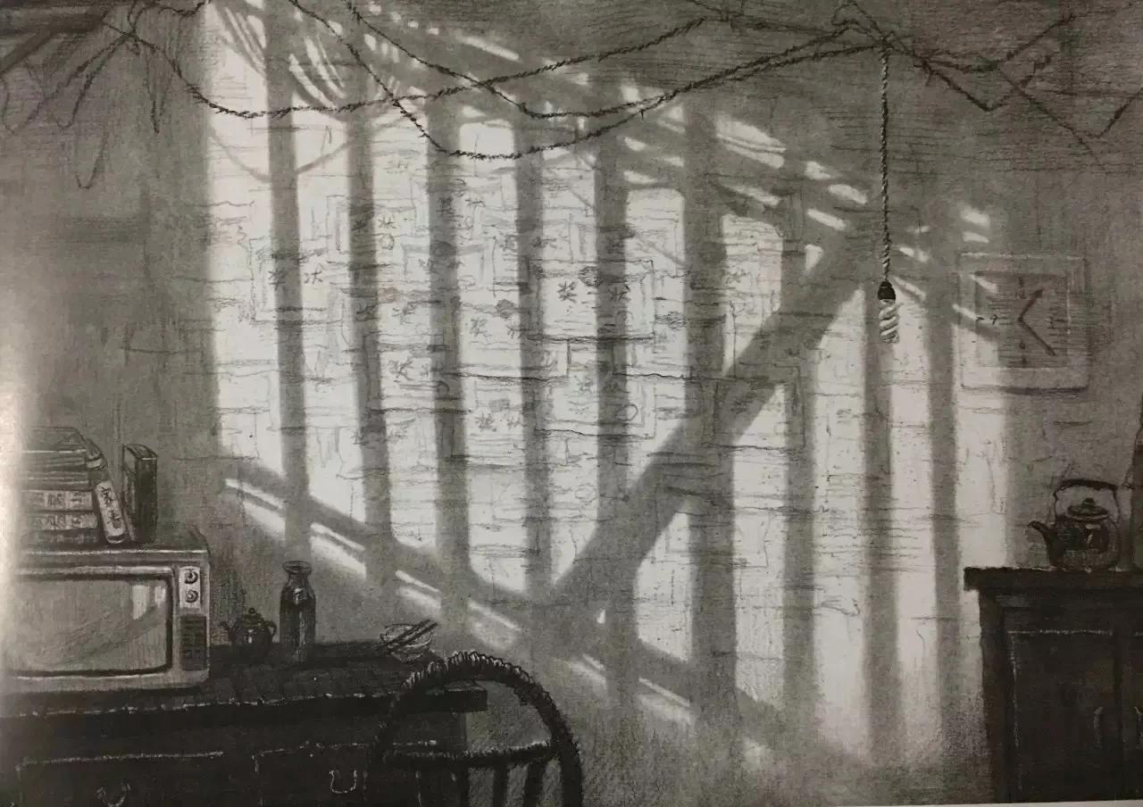 清华校考场景素描高分卷,清华素描场景高分卷技法