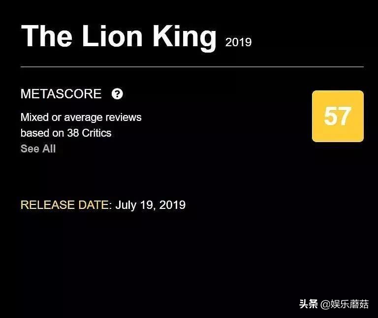 《狮子王》成年度面瘫巨制，但真有那么差吗？