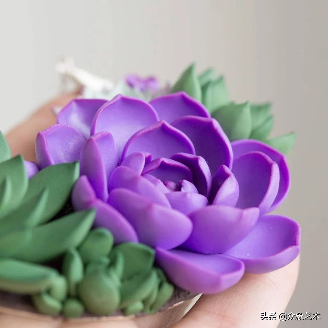 多肉软陶制作,多肉软陶制作方法