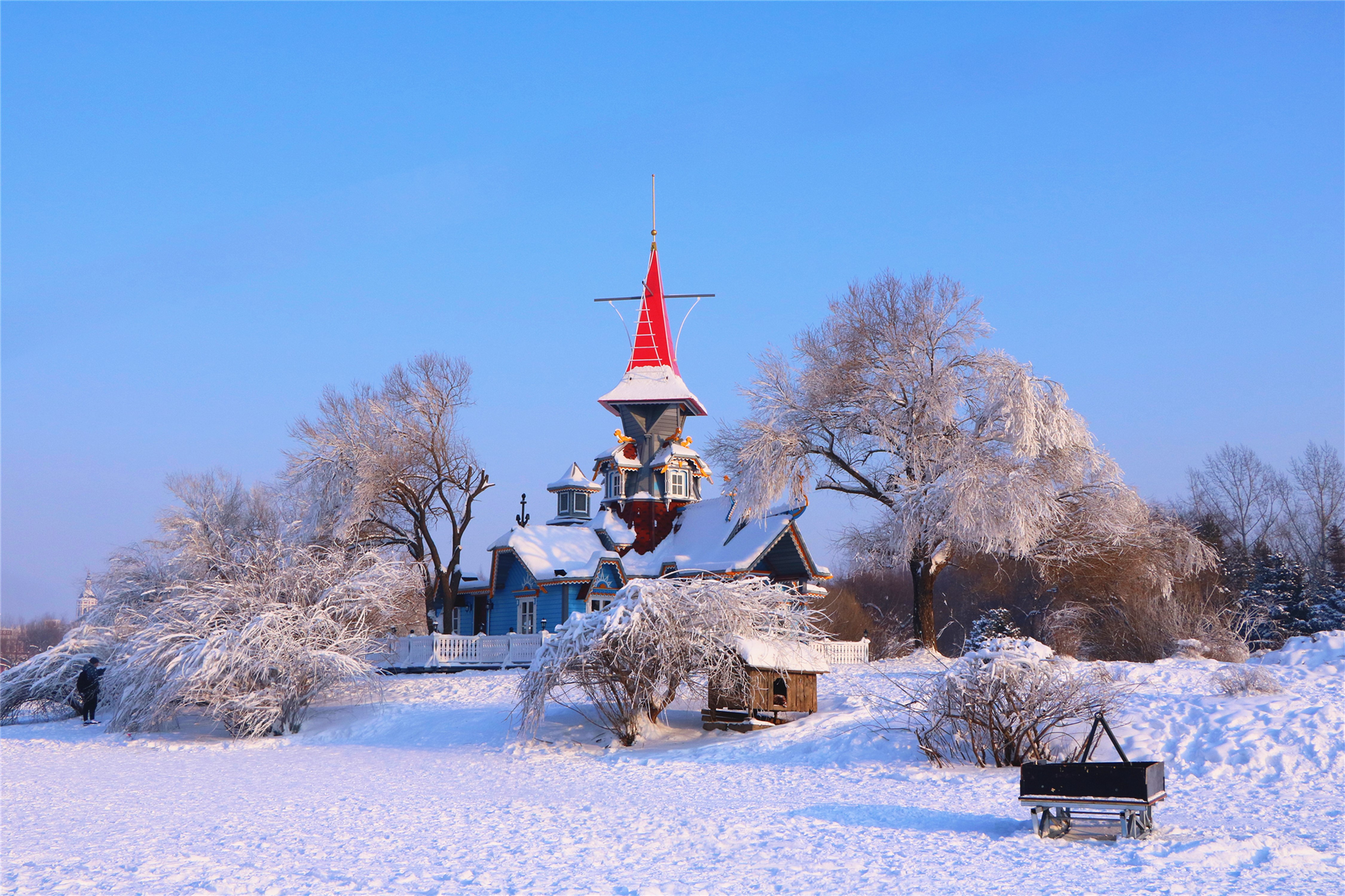 伏尔加庄园和俄罗斯风情小镇,伏尔加庄园浪漫的俄式冬季