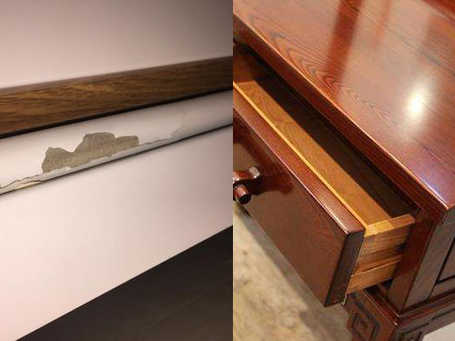 家具亮光油漆有凹坑怎么处理 (白色家具避坑)