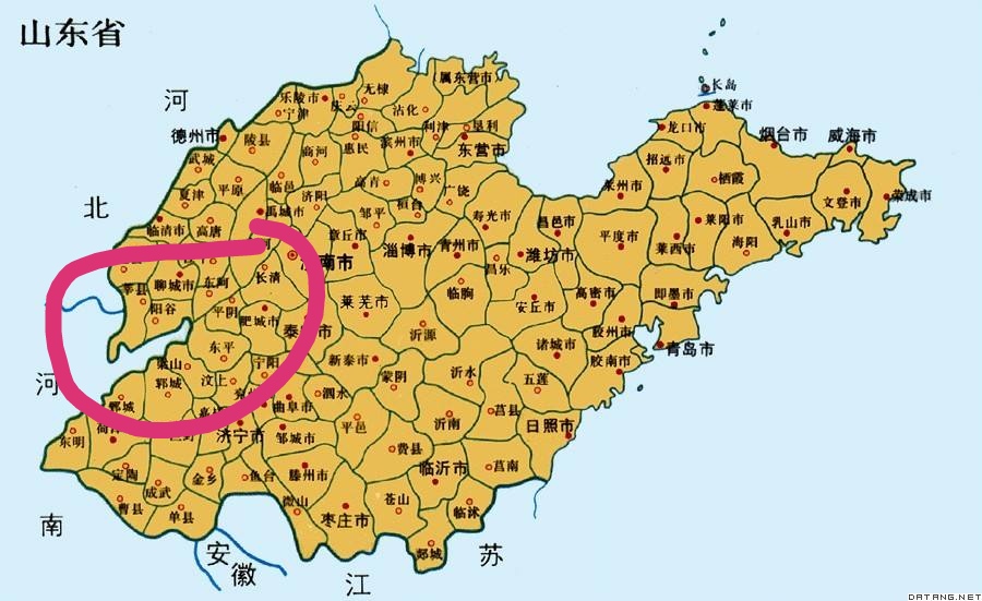 河南楔子,台前什么时候划到山东