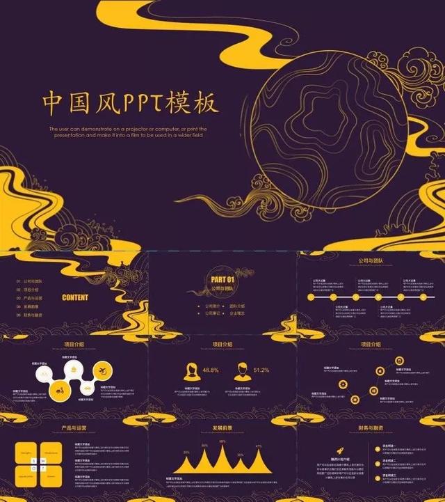 10套共242页绝美中国风ppt模板,如何利用ppt模板做自己想要的ppt