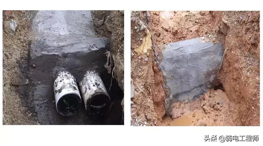 弱电通信管网施工教程,弱电管道施工现场图