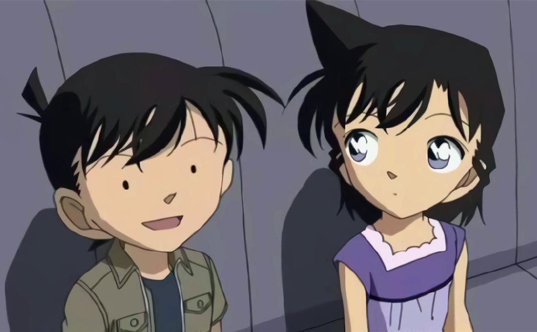 柯南抬头微笑,柯南中的帅气站位