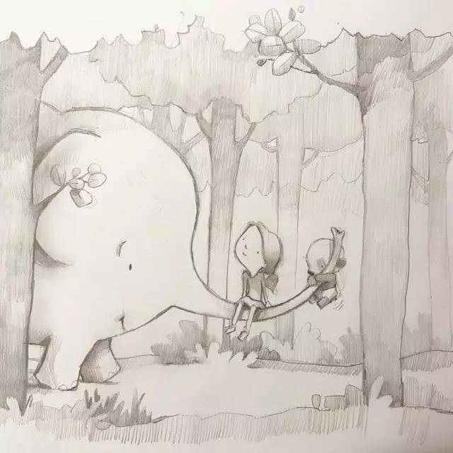 有趣的铅笔拓印画,特别有创意的铅笔