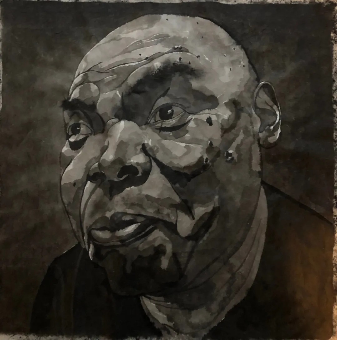 方增先水墨人物画作品欣赏图文,方力钧画自然风景