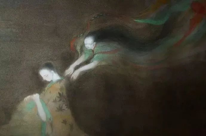 大鱼海棠唯美漫画插画设计,马克笔插画大鱼海棠