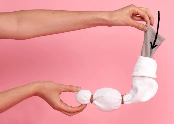 儿童手工制作袜子布偶,丝网袜手工制作小鸟图片