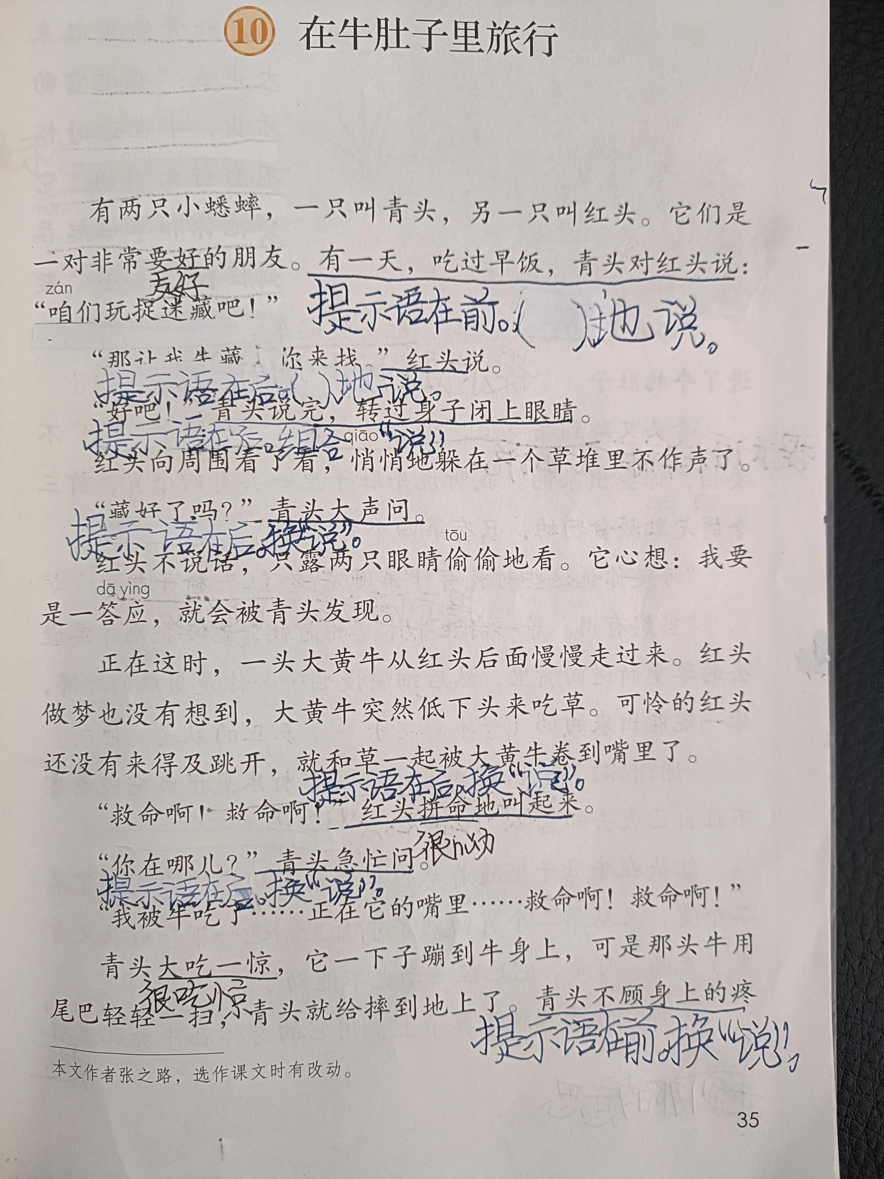 在牛肚子里旅行的提示语有哪些,提示语在中有什么作用
