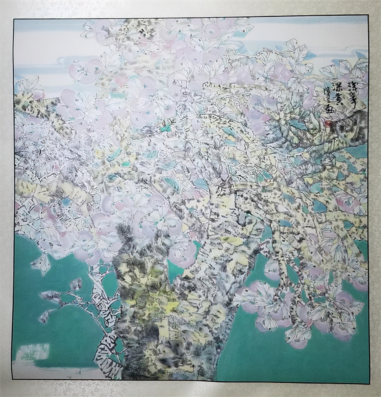 《红了山村醉了秋》：著名画家边广兰作品赏析