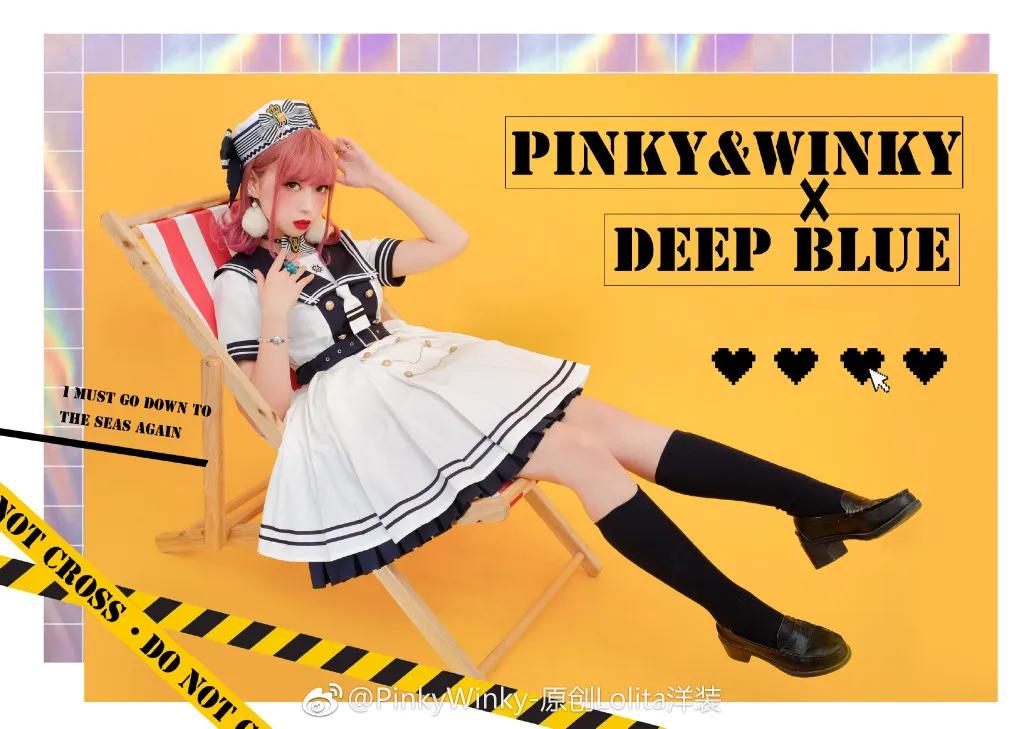 海军风lolita正版,lolita海军风穿搭