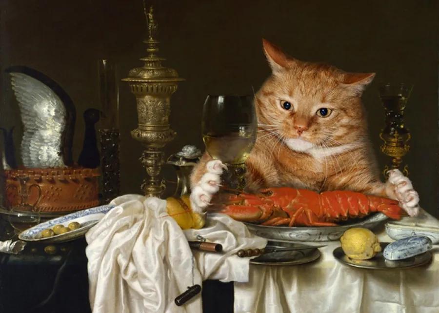 世界名画橘猫,橘猫世界名画