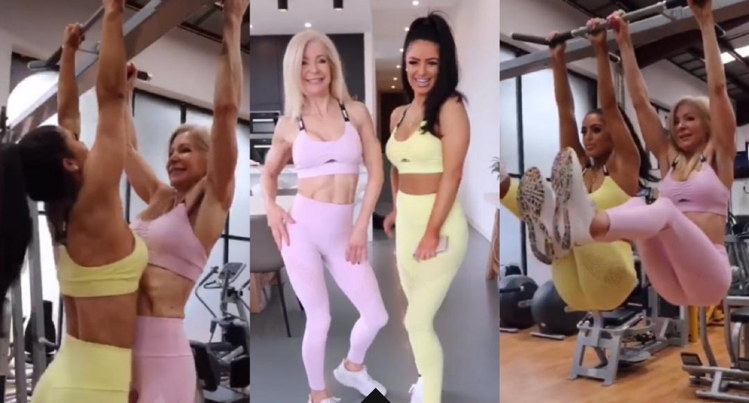 英63岁性感奶奶:要么健身要么读书,身体和灵魂必须有一个在路上