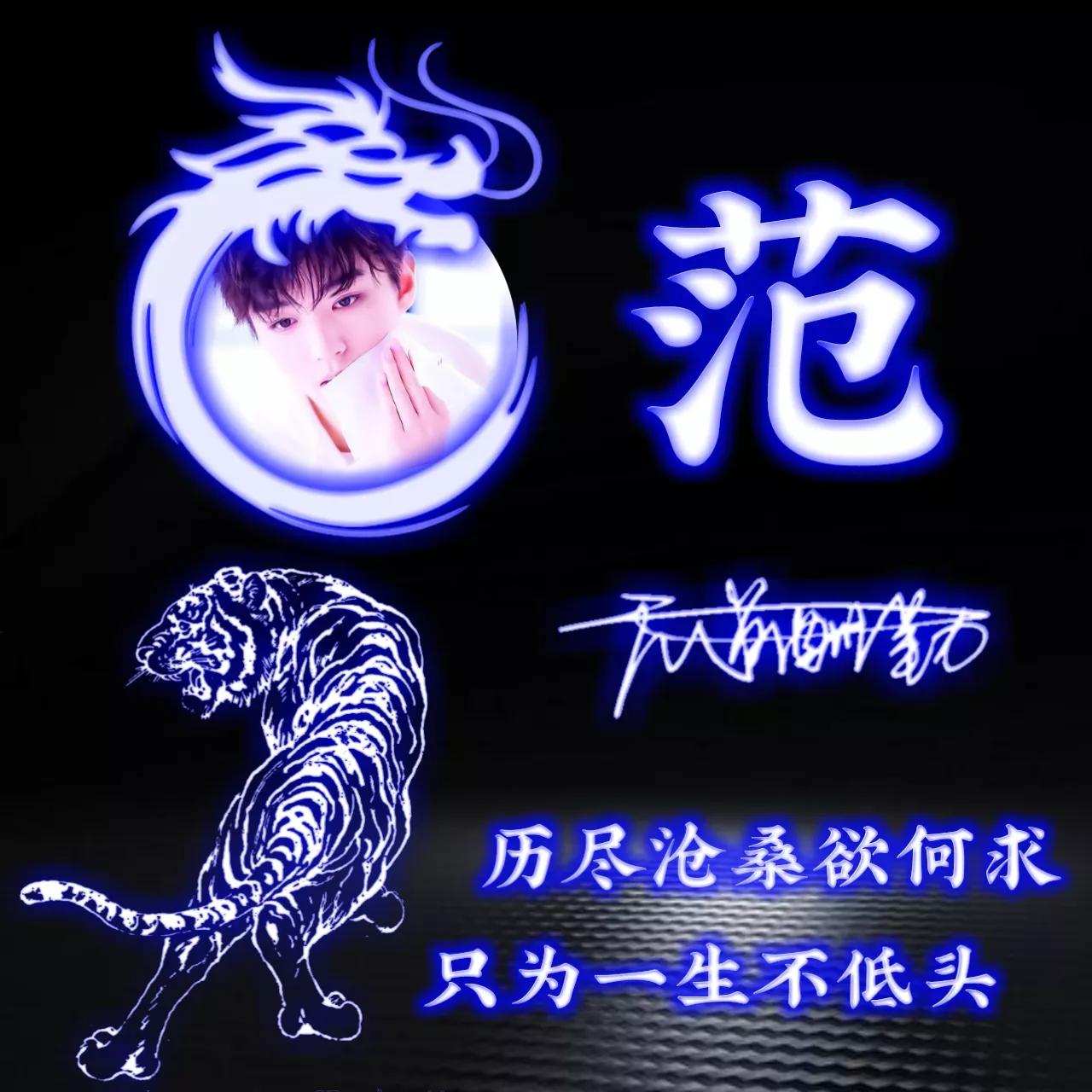 代表好运的姓氏头像图片,姓氏头像荧光励志