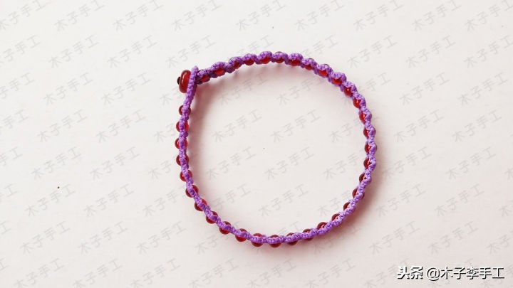 心形手链编法图解视频,手工串珠心形笔筒图解大全