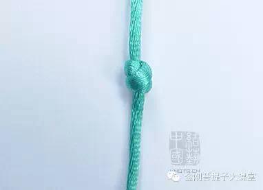 双线弹力绳金刚手串收尾打结图解,手串弹力绳打结方法视频教程全集