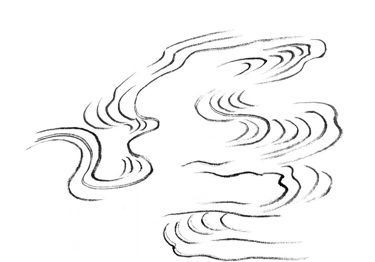 云简易画法,云简单素描画