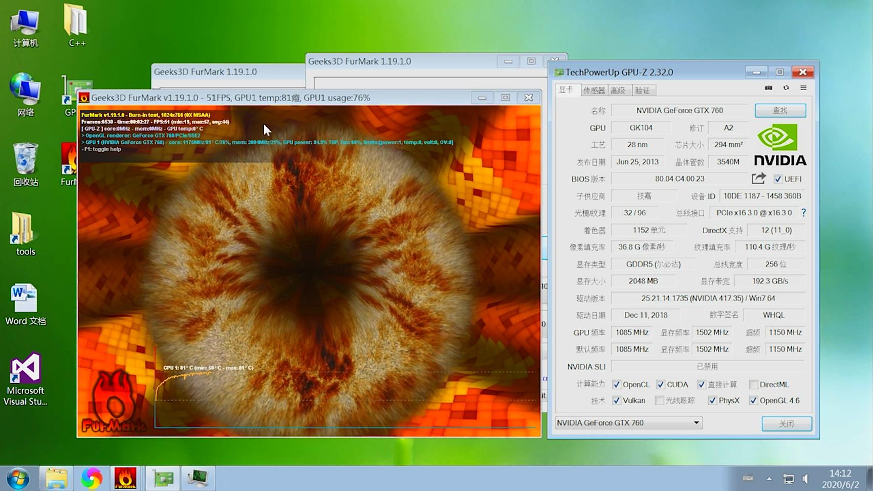 显卡测试furmark温度多少会是矿卡,furmark怎么测试显卡温度
