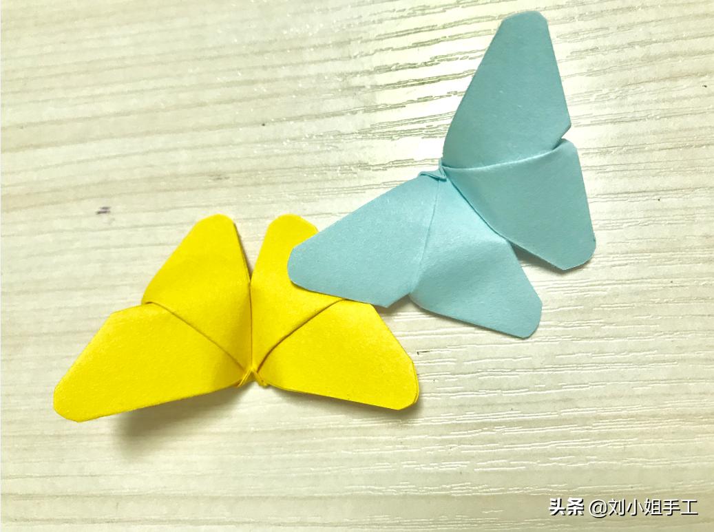 简单的蝴蝶折纸戒指,会飞蝴蝶简单折纸