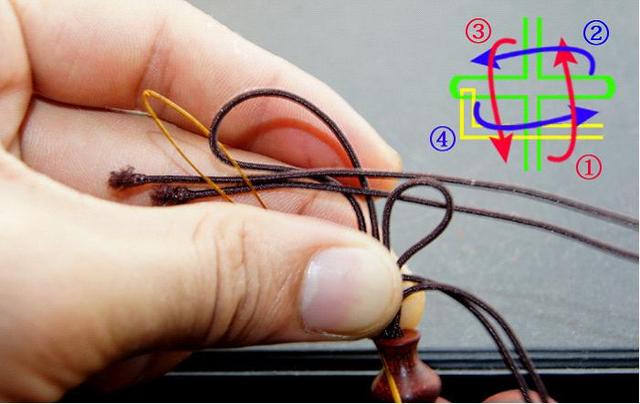 如何给文玩手串换绳,文玩换绳打结方法图解