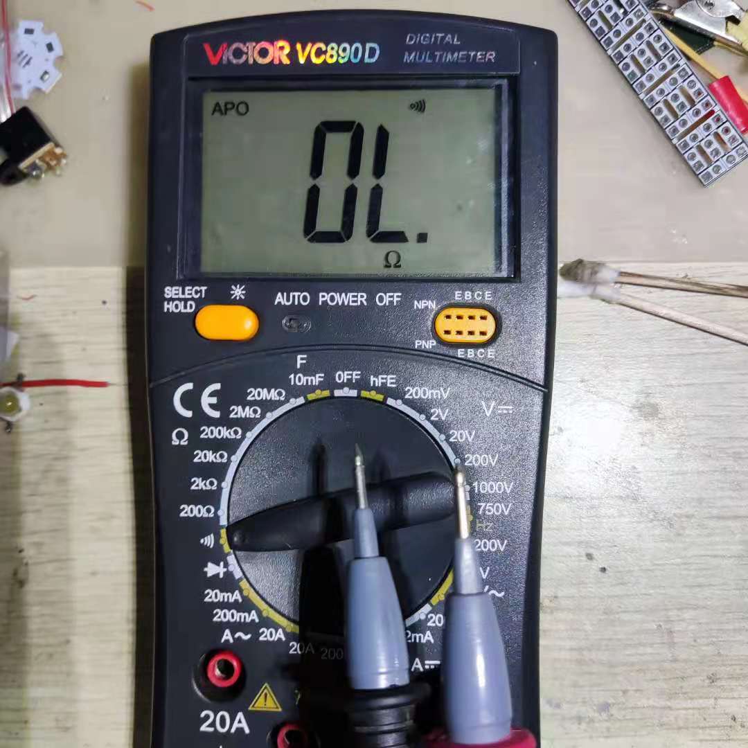 胜利vc980万用表档位图解,胜利vc9801a万用表报警