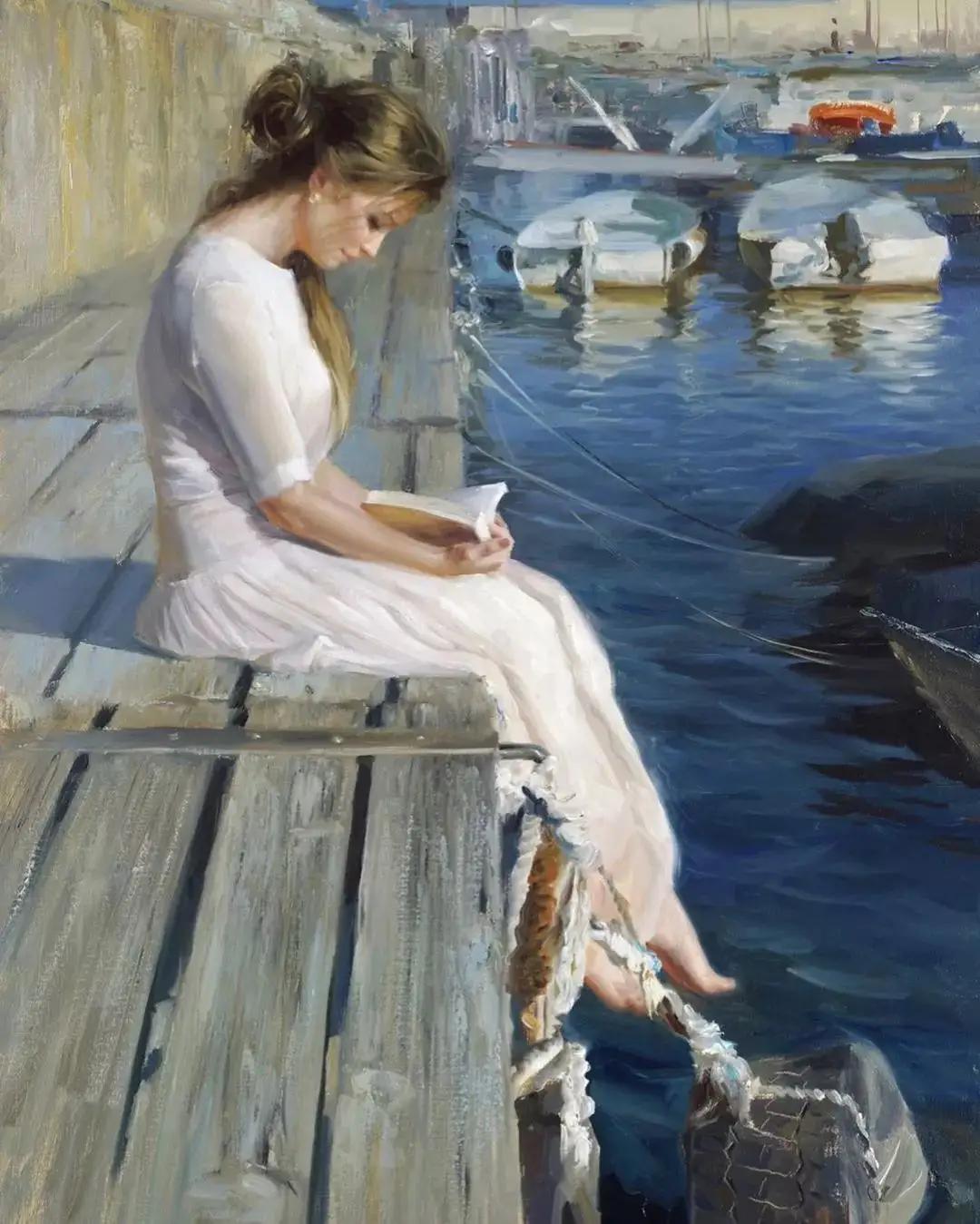 俄罗斯油画艺术人物写真,俄罗斯著名油画笔下的阳光少女