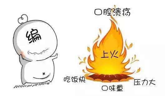 肝火胃火旺湿气重口臭虚火,火在肺咳嗽火在肝里失眠