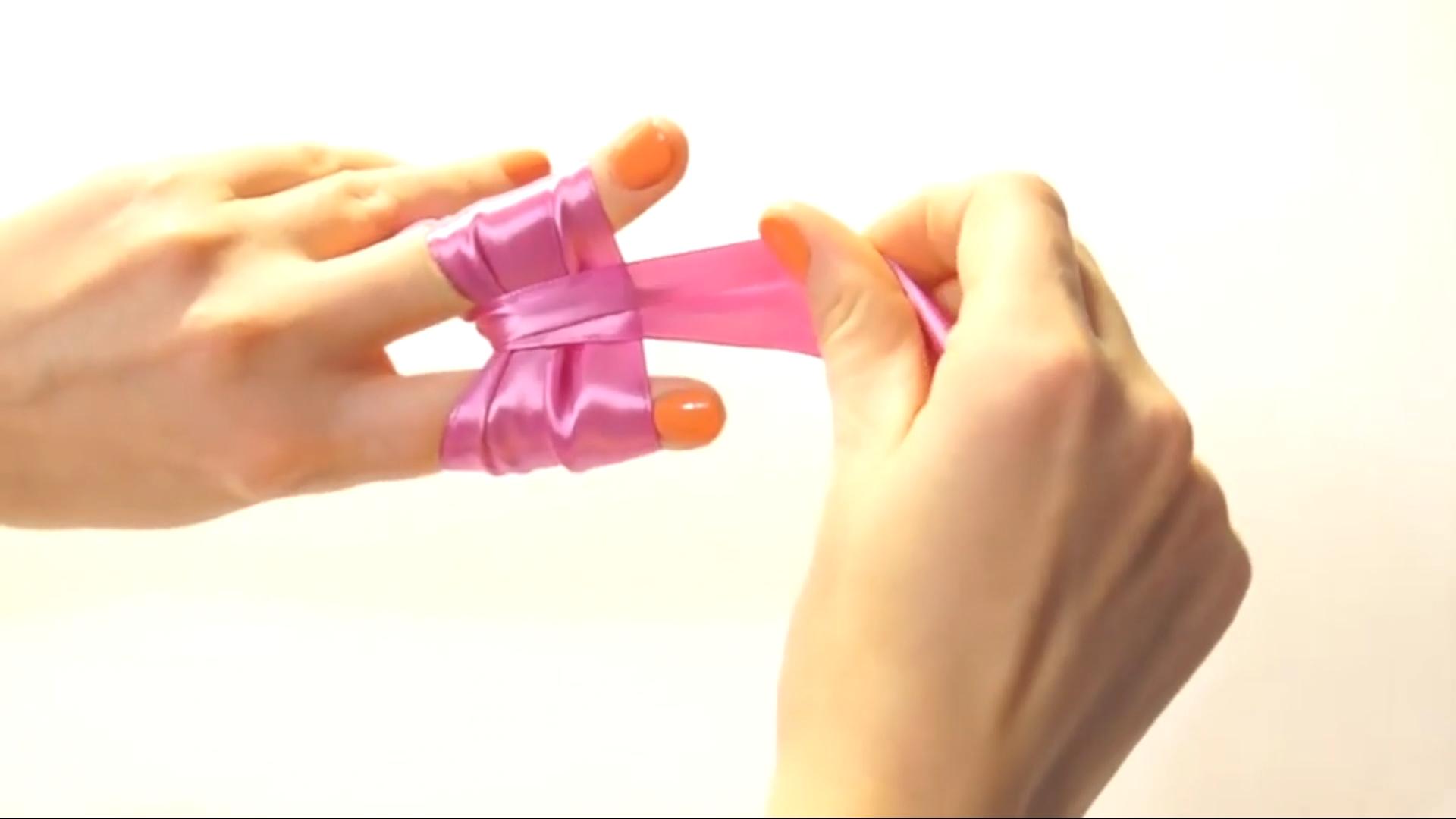 蝴蝶结教程手工打法,手工简单的蝴蝶结打法慢动作视频