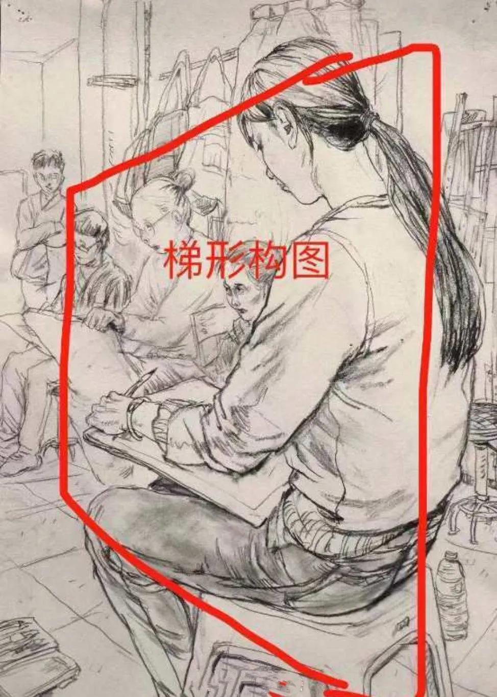 联考速写用什么姿势画,画速写怎么构图