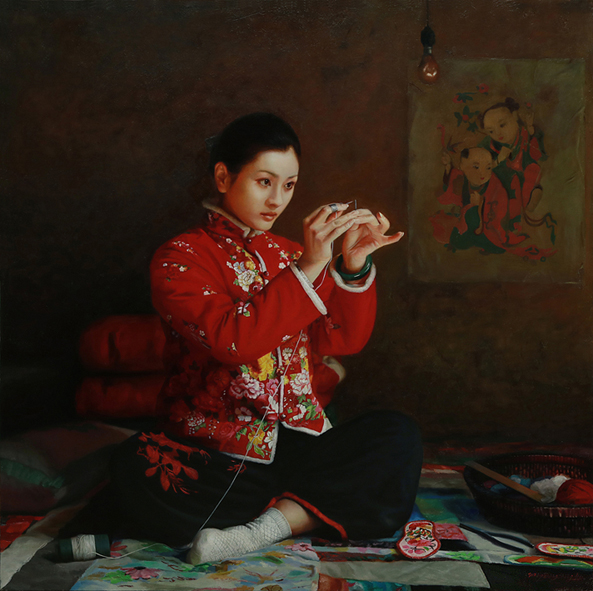 王东升画家,赵开坤人物油画作品欣赏